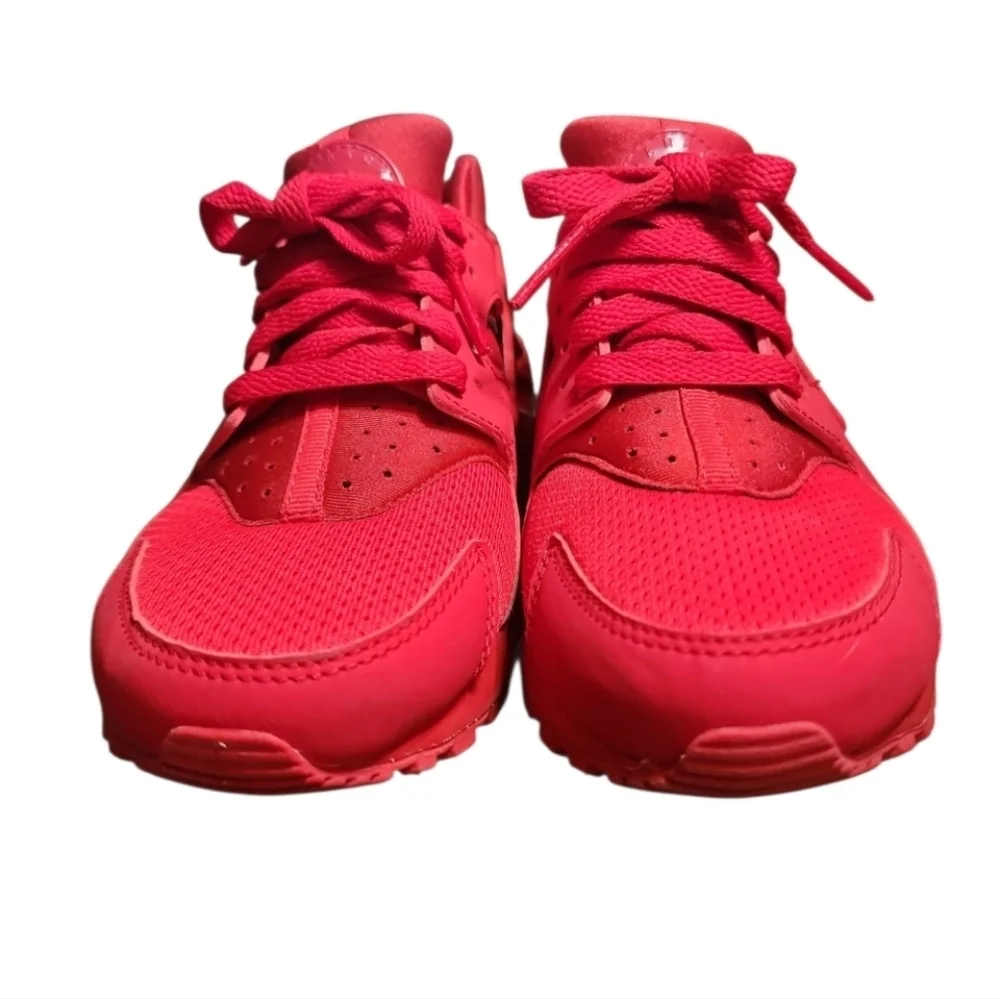 Nike Air Huarache GS Triple Red Sneakers Size 4Y=W5.5 654275-600 Streetwear Y2K